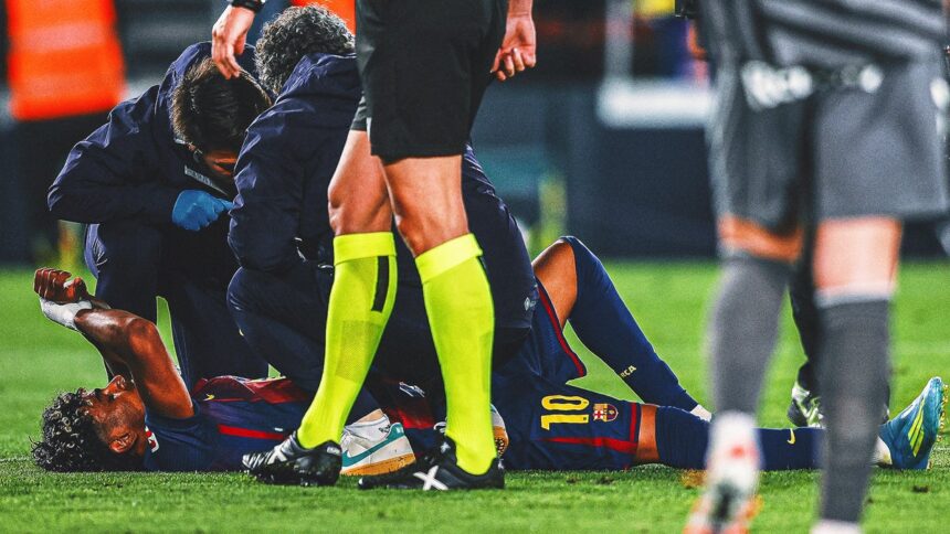 Barcelona's Lamine Yamal Forced Off Due To Injury Moments After Scoring