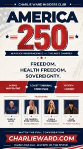 Charlie Wardâs America 250 Independence Day Special Featuring Chas Carter, Paula Woodley and Dr. Sandra Rose Michael Now Available on YouTube