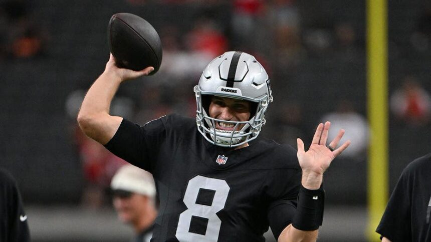 Kirk Cousins dominates Raiders preseason quarterback play but coach Klint Kubiak still won't name the starter