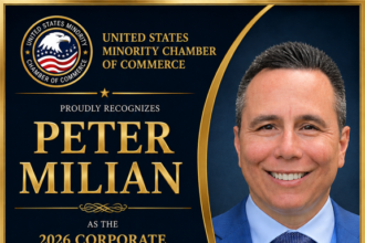 U.S. MINORITY CHAMBER OF COMMERCE CONFIRMS PETER MILIAN AS RECIPIENT OF THE 2026 CORPORATE EXECUTIVE OF THE AMERICAS AWARD
