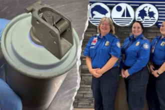 Airport X-ray exposes dangerous weapon illegally concealed in passenger's carry-on